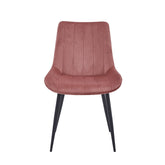 Verta Dining Chair - Pink Velvet